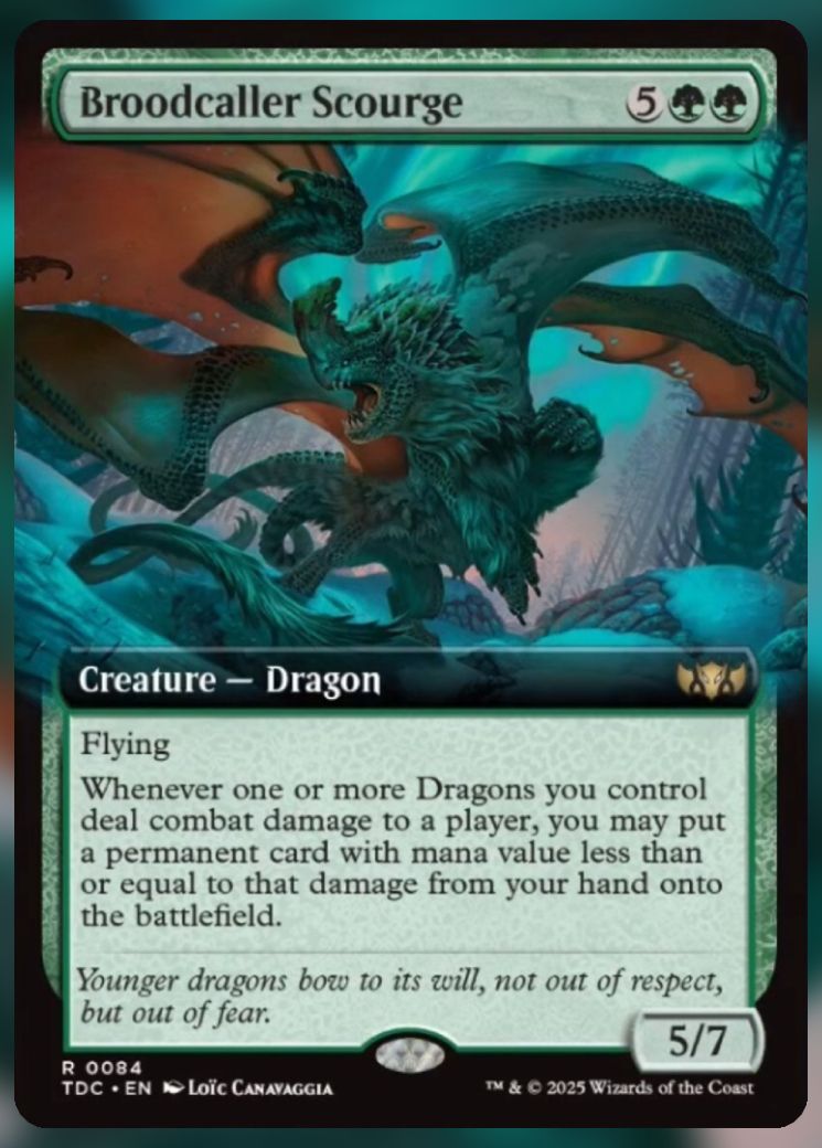 Magic The Gathering Broodcaller Scourge Alt Card.