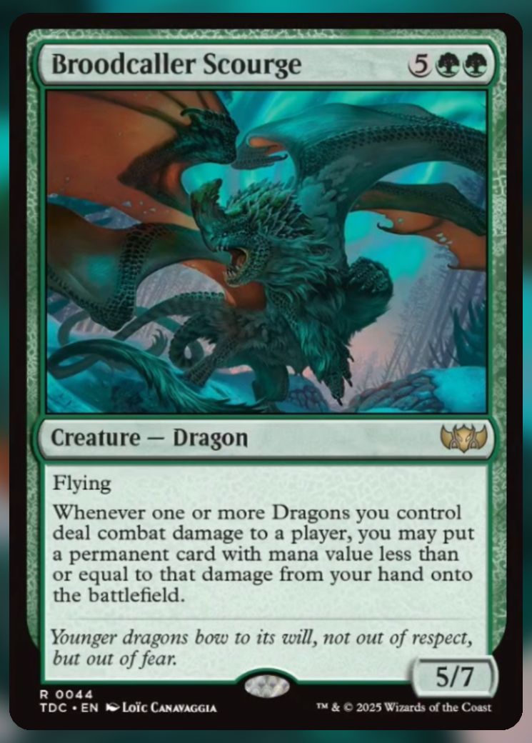 Magic The Gathering Broodcaller Scourge Card.