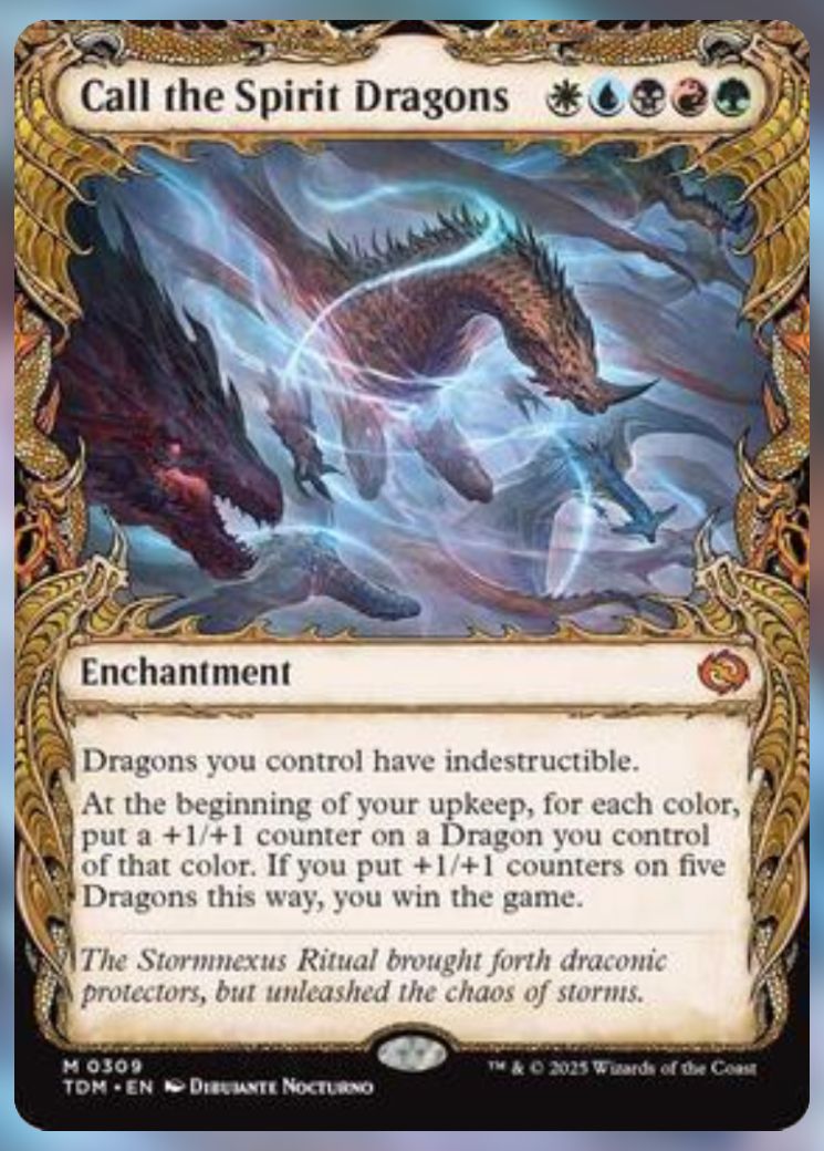 Magic The Gathering Call the Spirit Dragons Alt Card.