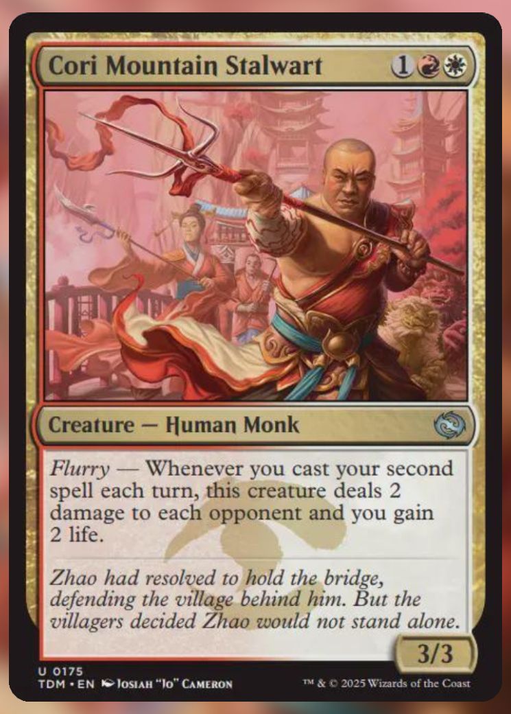 Magic The Gathering Cori Mountain Stalwart Card.