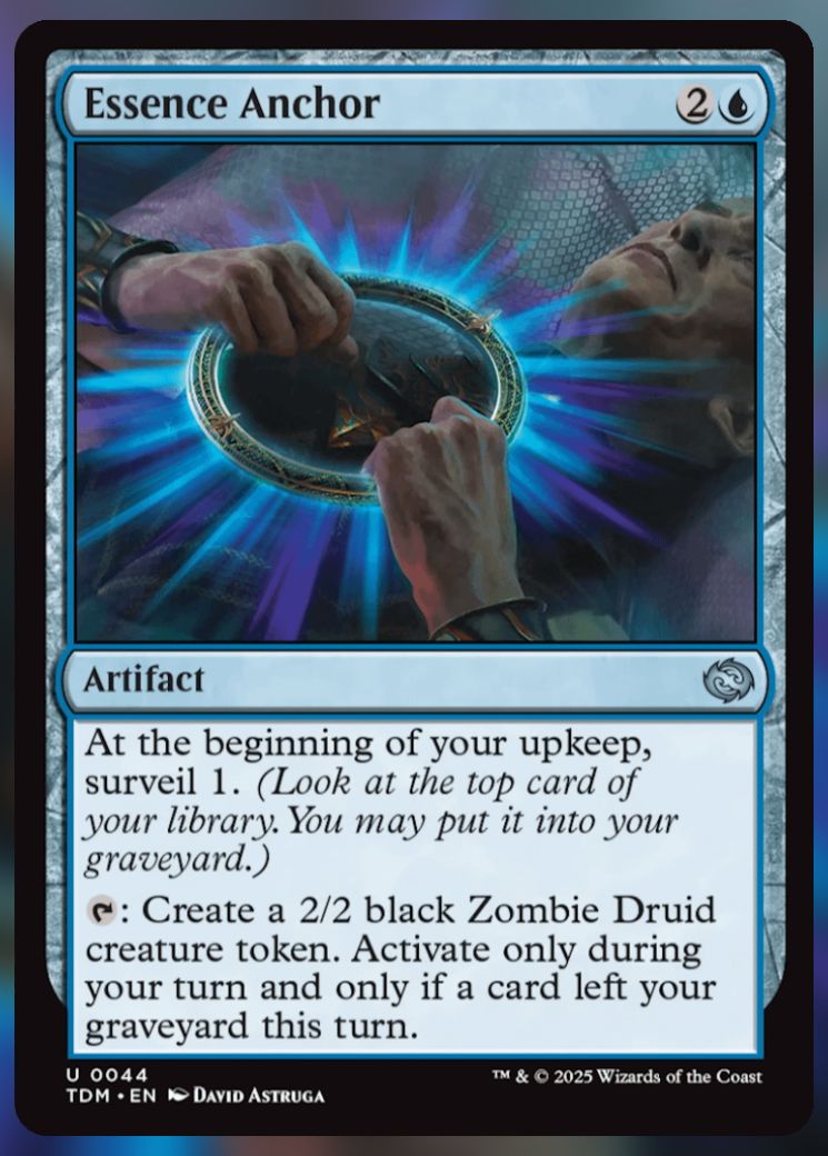 Magic The Gathering Essence Anchor Card.