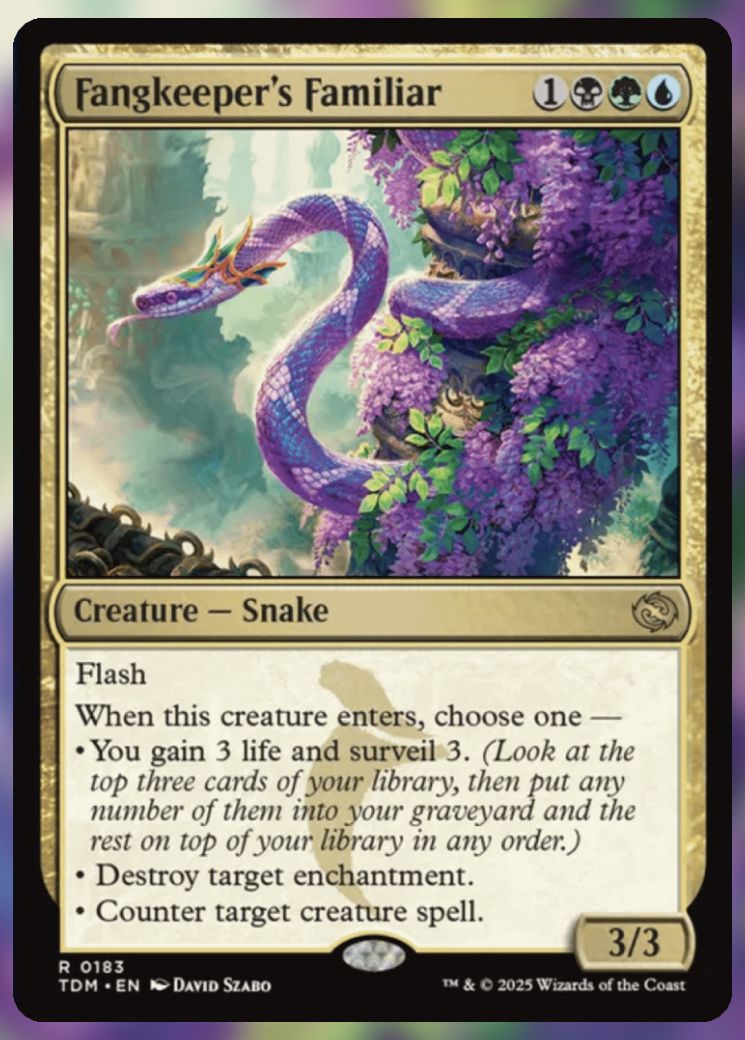 Magic The Gathering Fangkeeper&rsquo;s Familiar Card.
