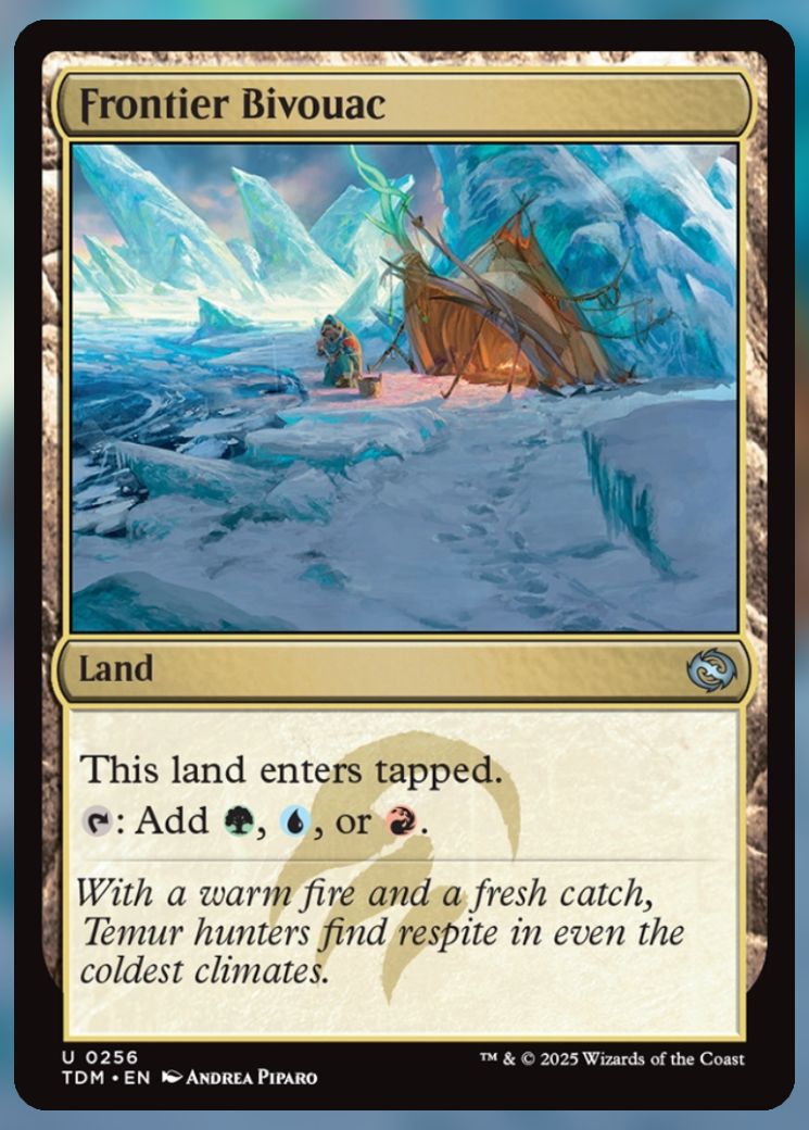 Magic The Gathering Frontier Bivouac Card.