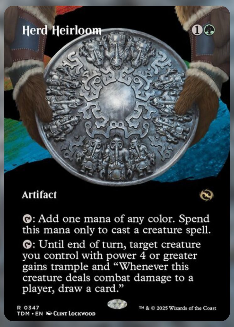 Magic The Gathering Herd Heirloom Card.