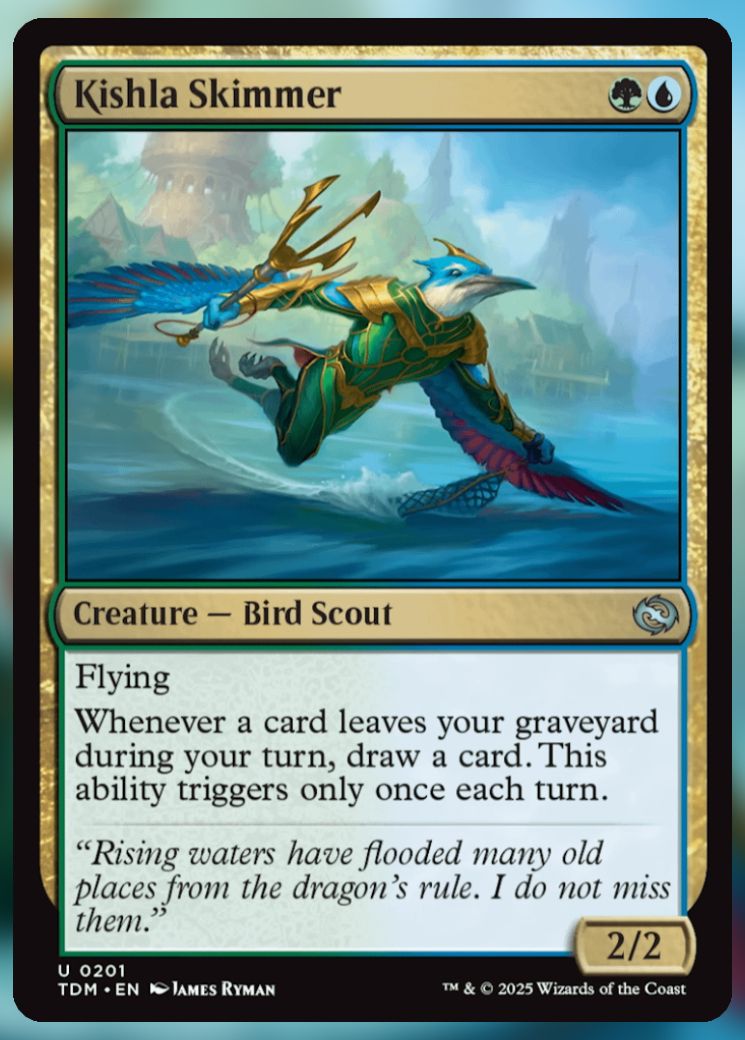 Magic The Gathering Kishla Skimmer Card.