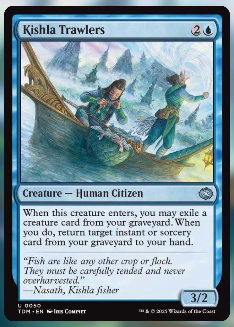 Magic The Gathering Kishla Trawlers Card.