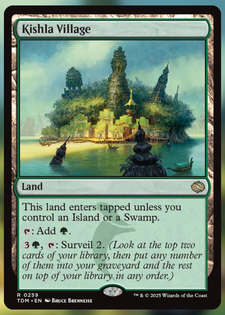 Magic The Gathering Kishla Village Card.
