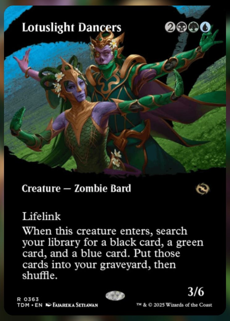 Magic The Gathering Lotuslight Dancers Alt Card.