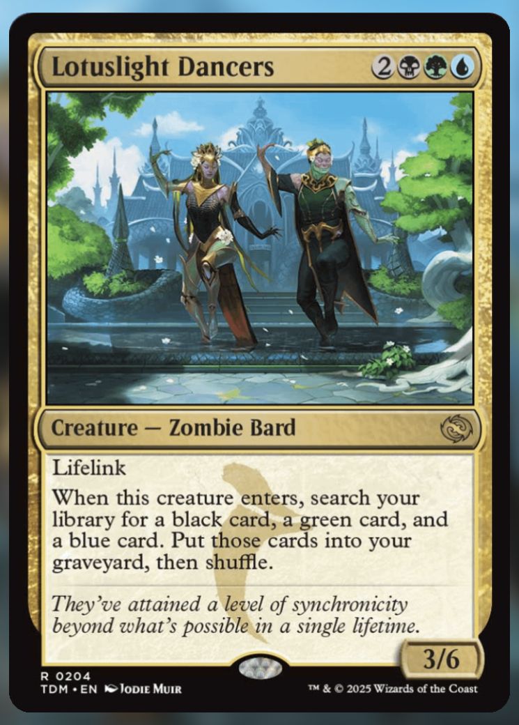 Magic The Gathering Lotuslight Dancers Card.