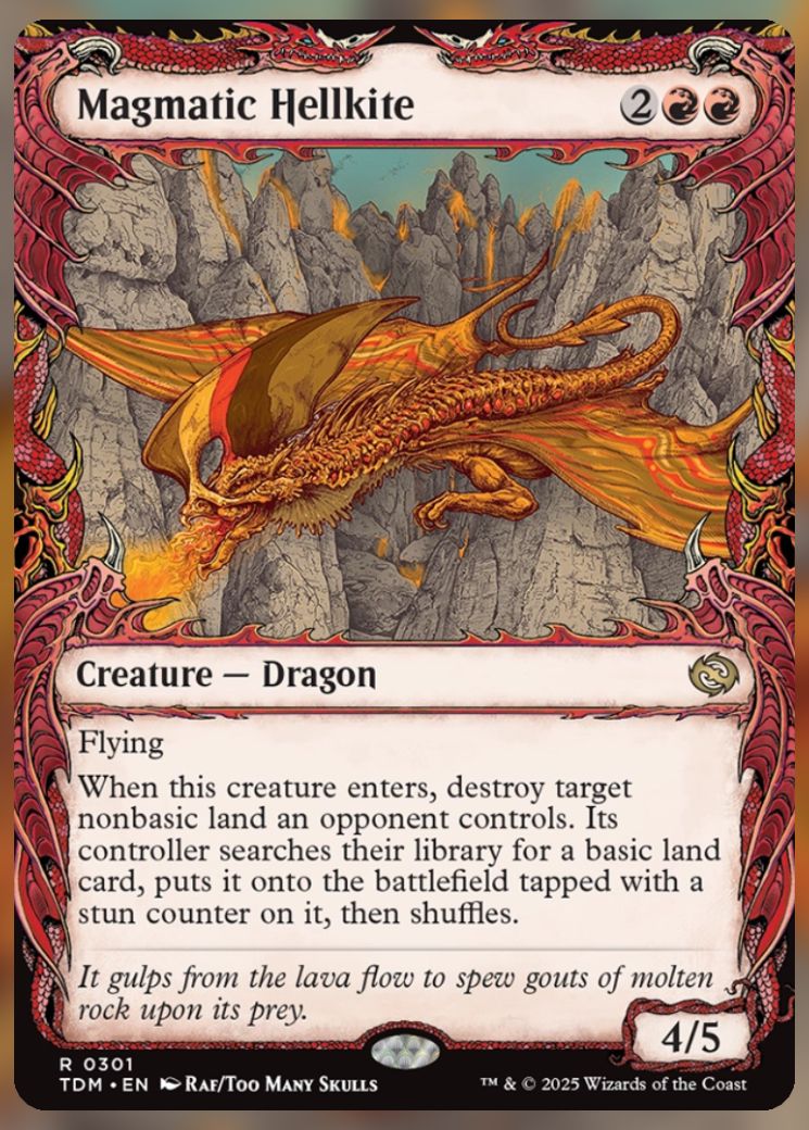 Magic The Gathering Magmatic Hellkite Alt Card 2.
