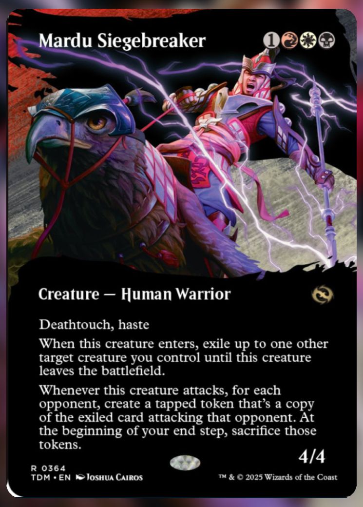 Magic The Gathering Mardu Siegebreaker Alt Card.