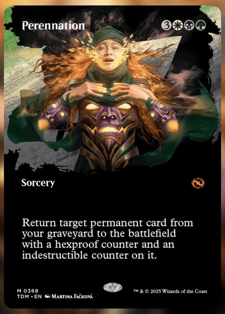 Magic The Gathering Perennation Alt Card.