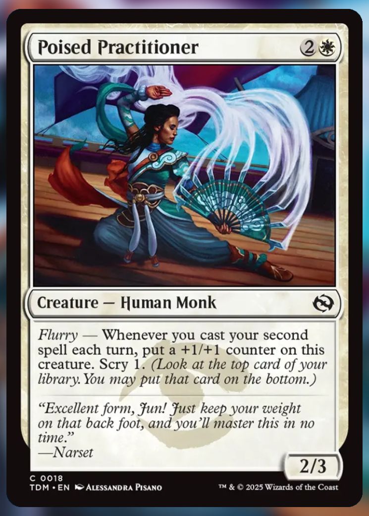Magic The Gathering Poised Practitioner Card.