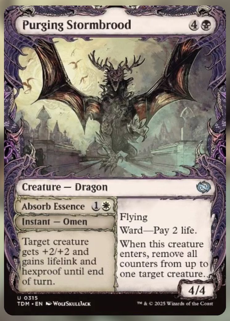 Magic The Gathering Purging Stormbrood Alt Card.