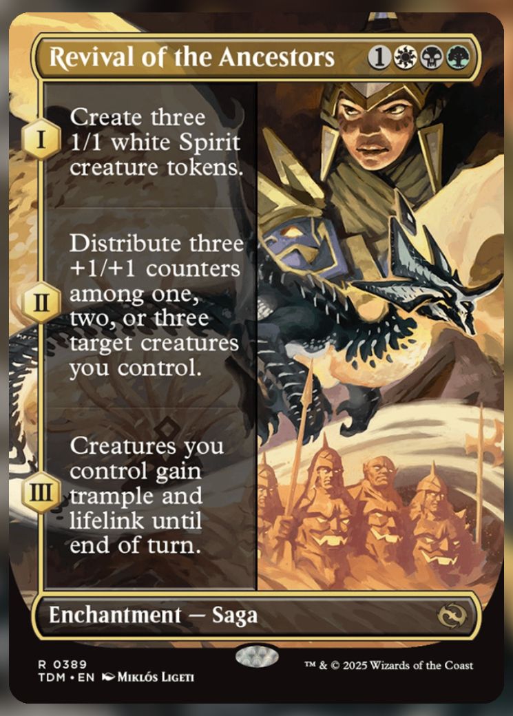 Magic The Gathering Revival of the Ancestors Card.