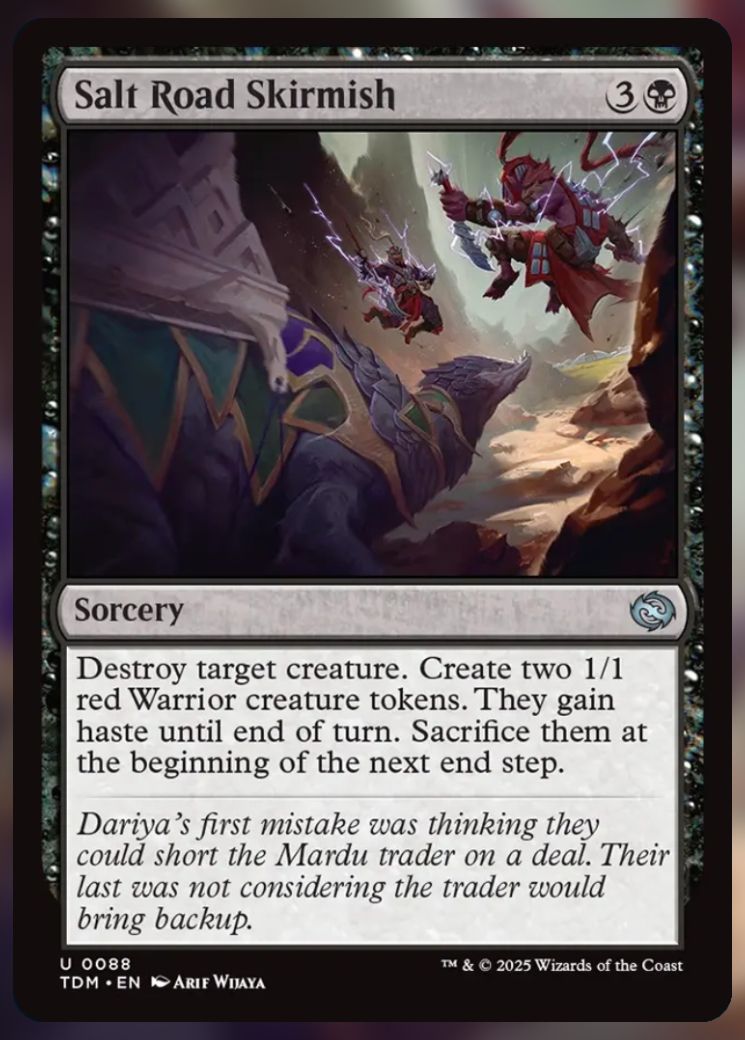 Magic The Gathering Salt Road Skirmish Card.