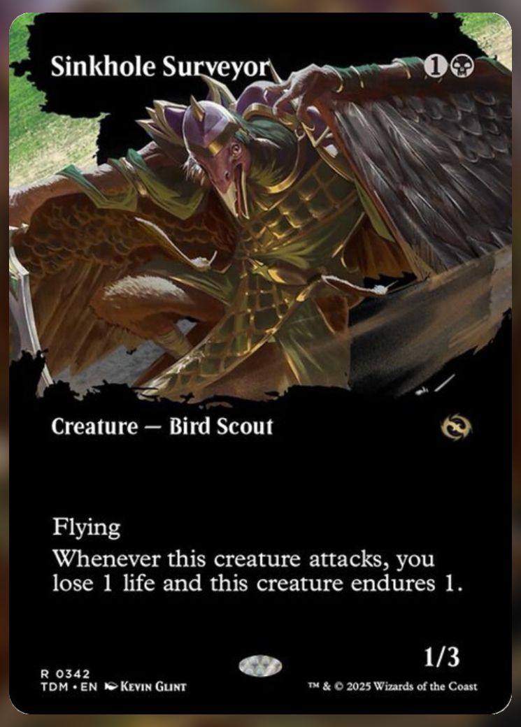 Magic The Gathering Sinkhole Surveyor Alt Card.