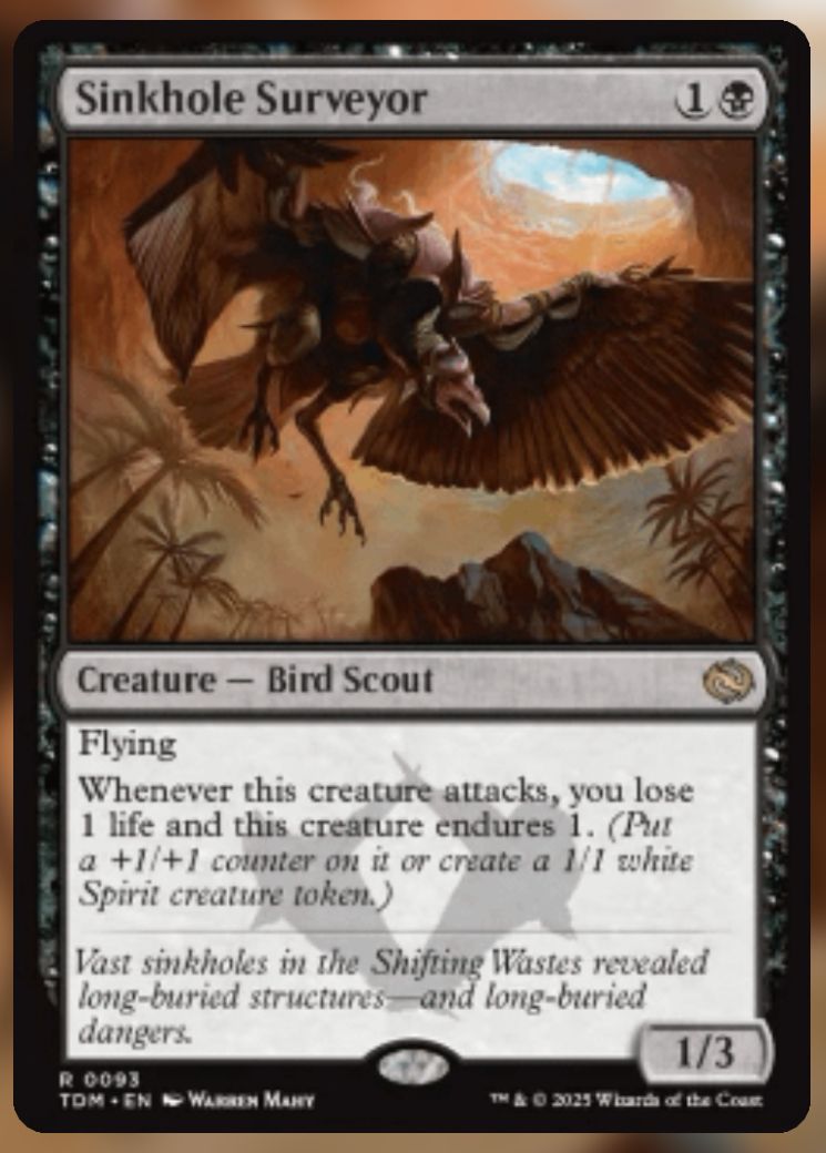 Magic The Gathering Sinkhole Surveyor Card.