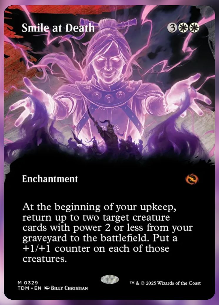 Magic The Gathering Smile at Death Alt Card.