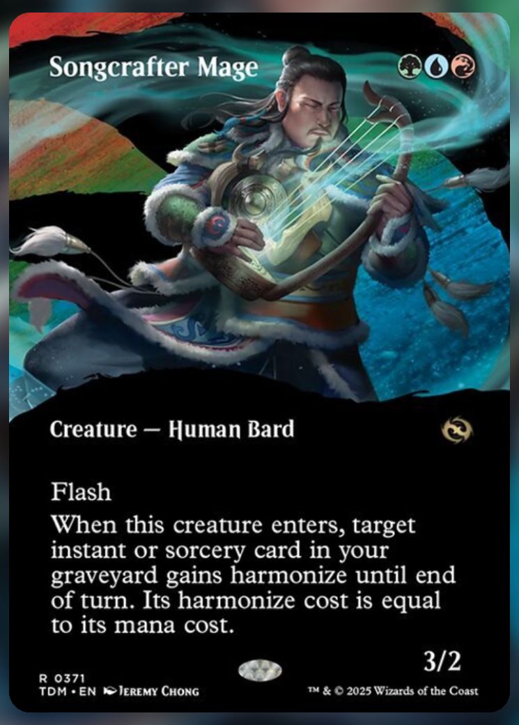Magic The Gathering Songcrafter Mage Card.