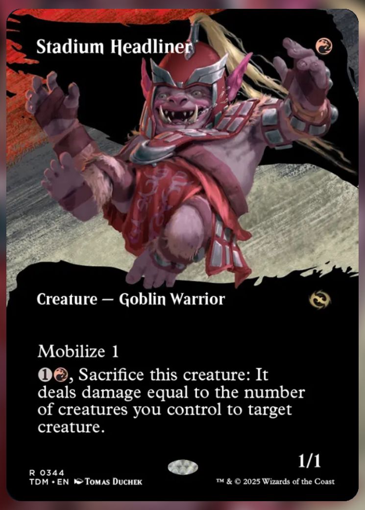 Magic The Gathering Stadium Headliner Alt Card.