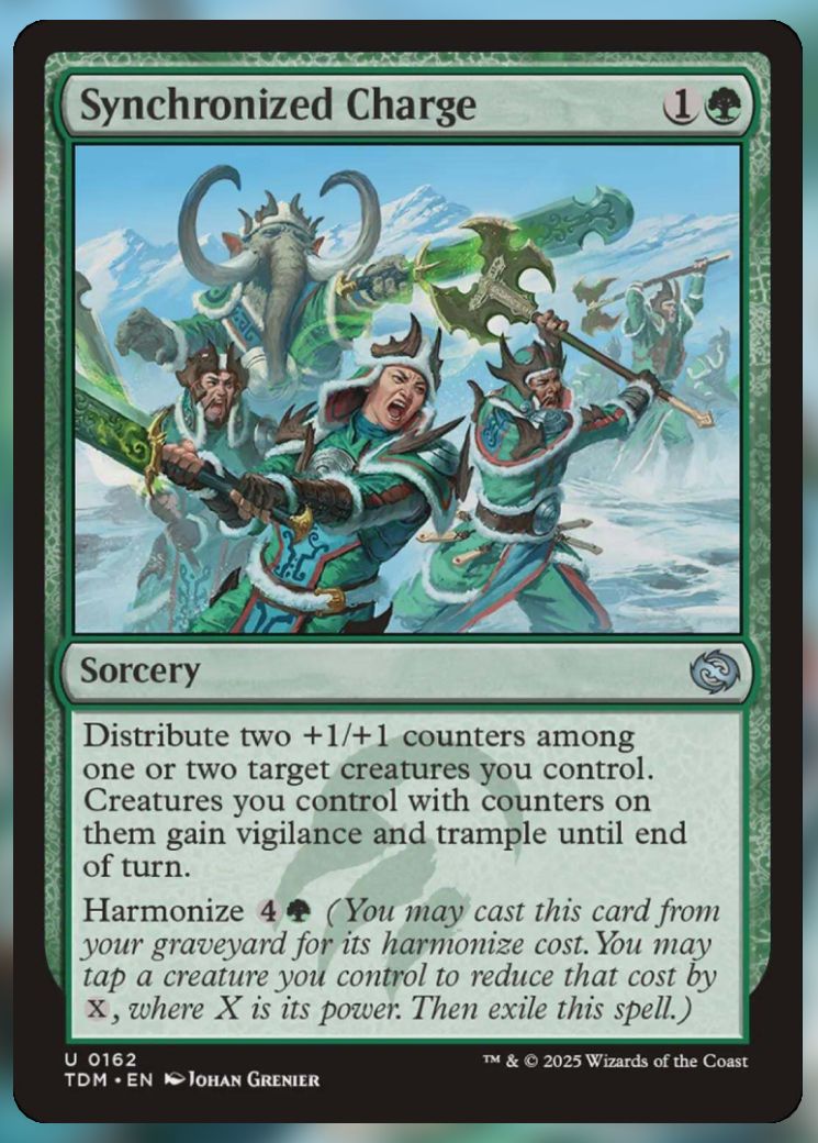 Magic The Gathering Synchronized Charge Card.