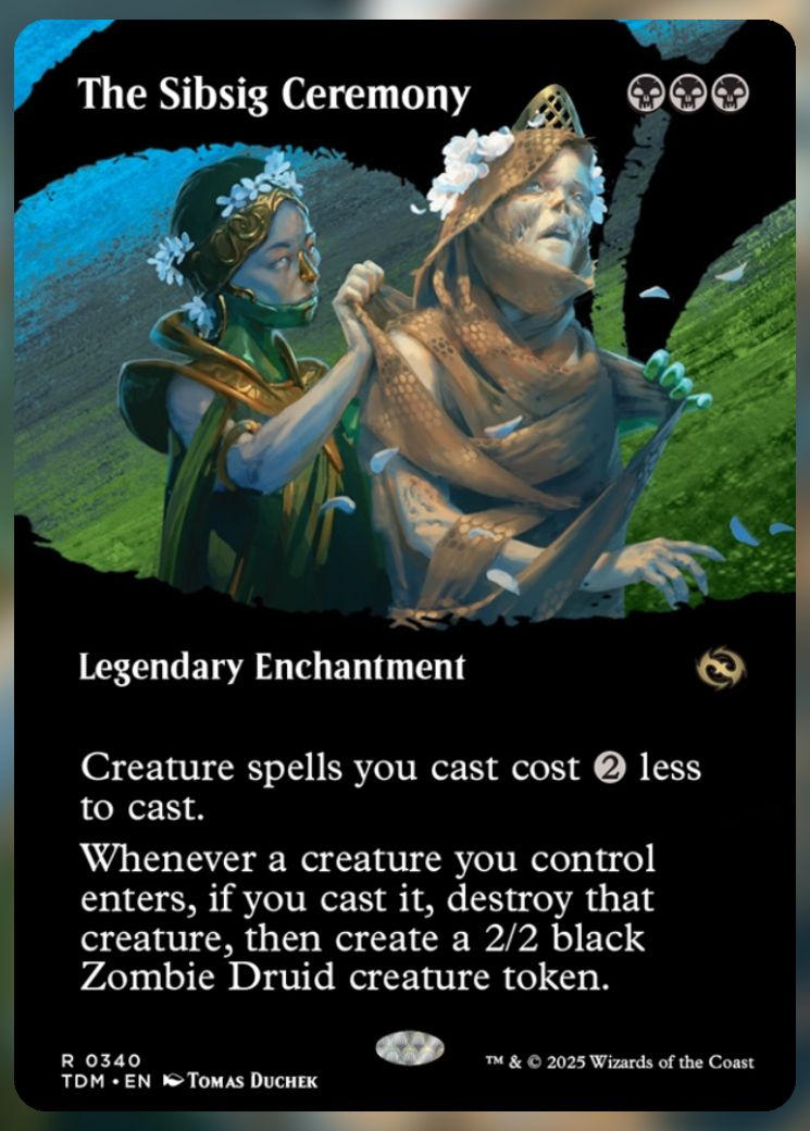 Magic The Gathering The Sibsig Ceremony Alt Card.