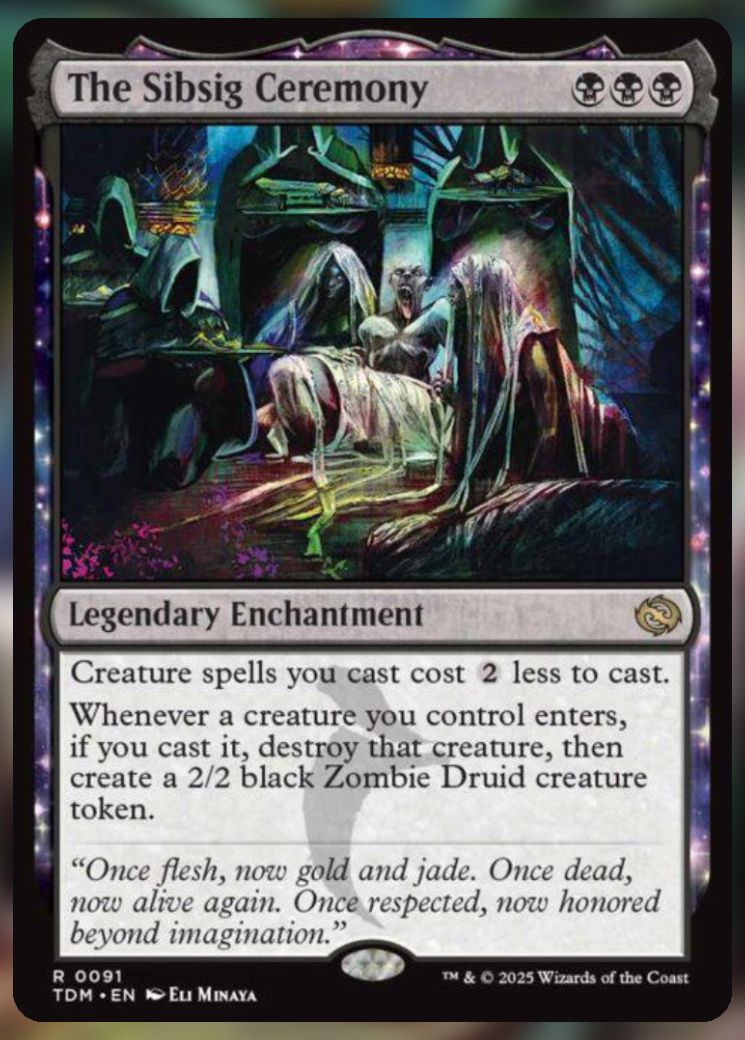 Magic The Gathering The Sibsig Ceremony Card.