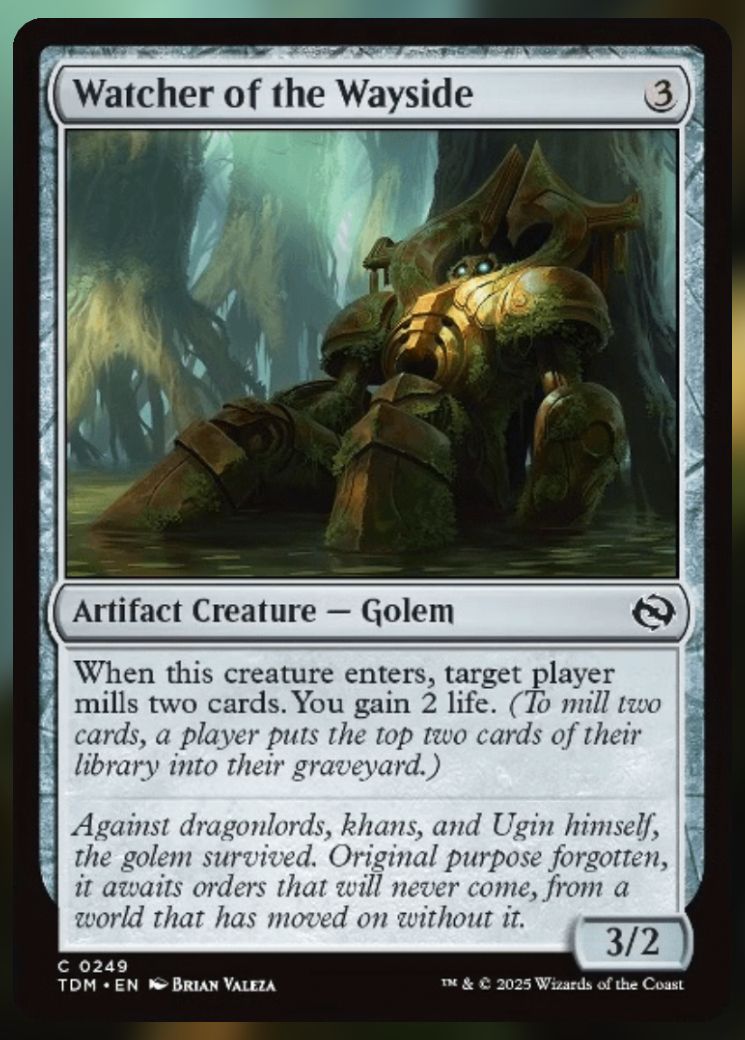 Magic The Gathering Watcher of the Wayside Card.