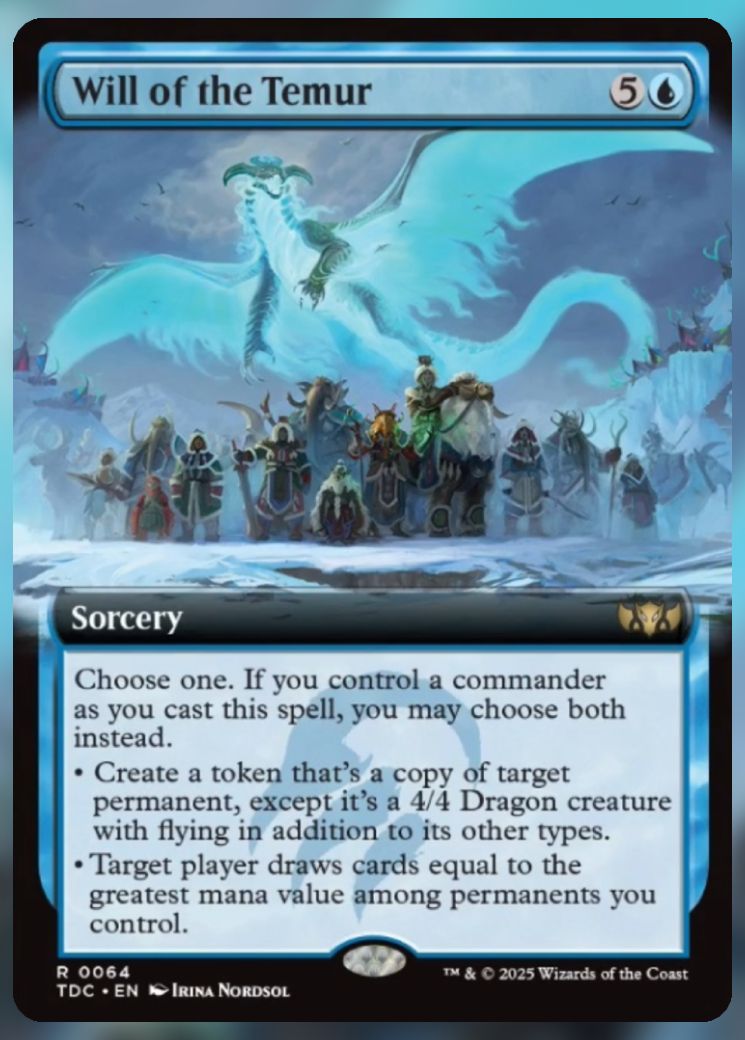 Magic The Gathering Will of the Temur Alt Card.