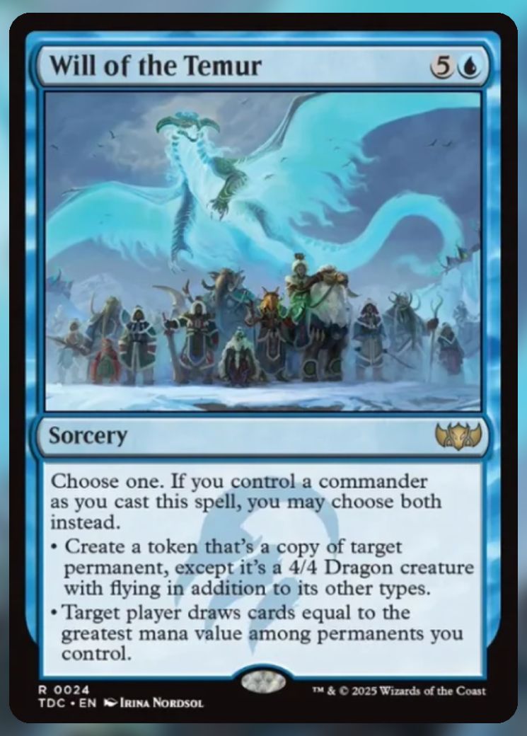 Magic The Gathering Will of the Temur Card.