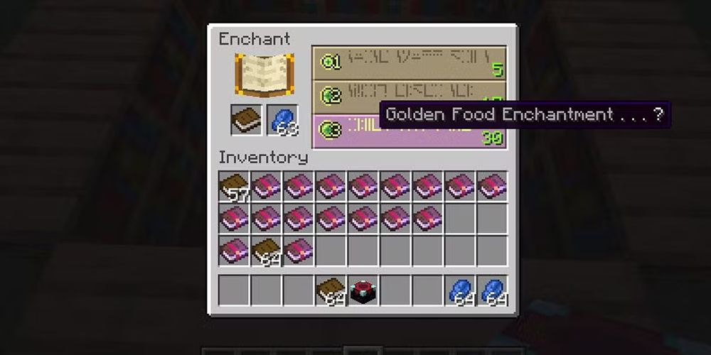 Golden Food Proverb in Mine Craft.