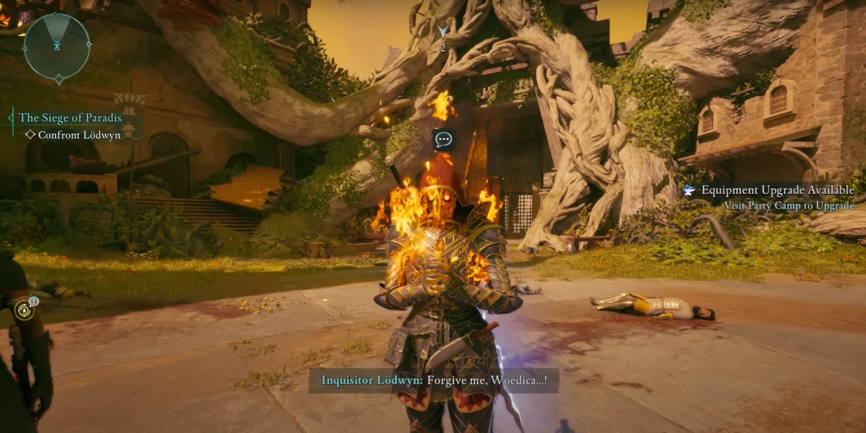 Inquisitor Lodwyn loses her faith and dies.