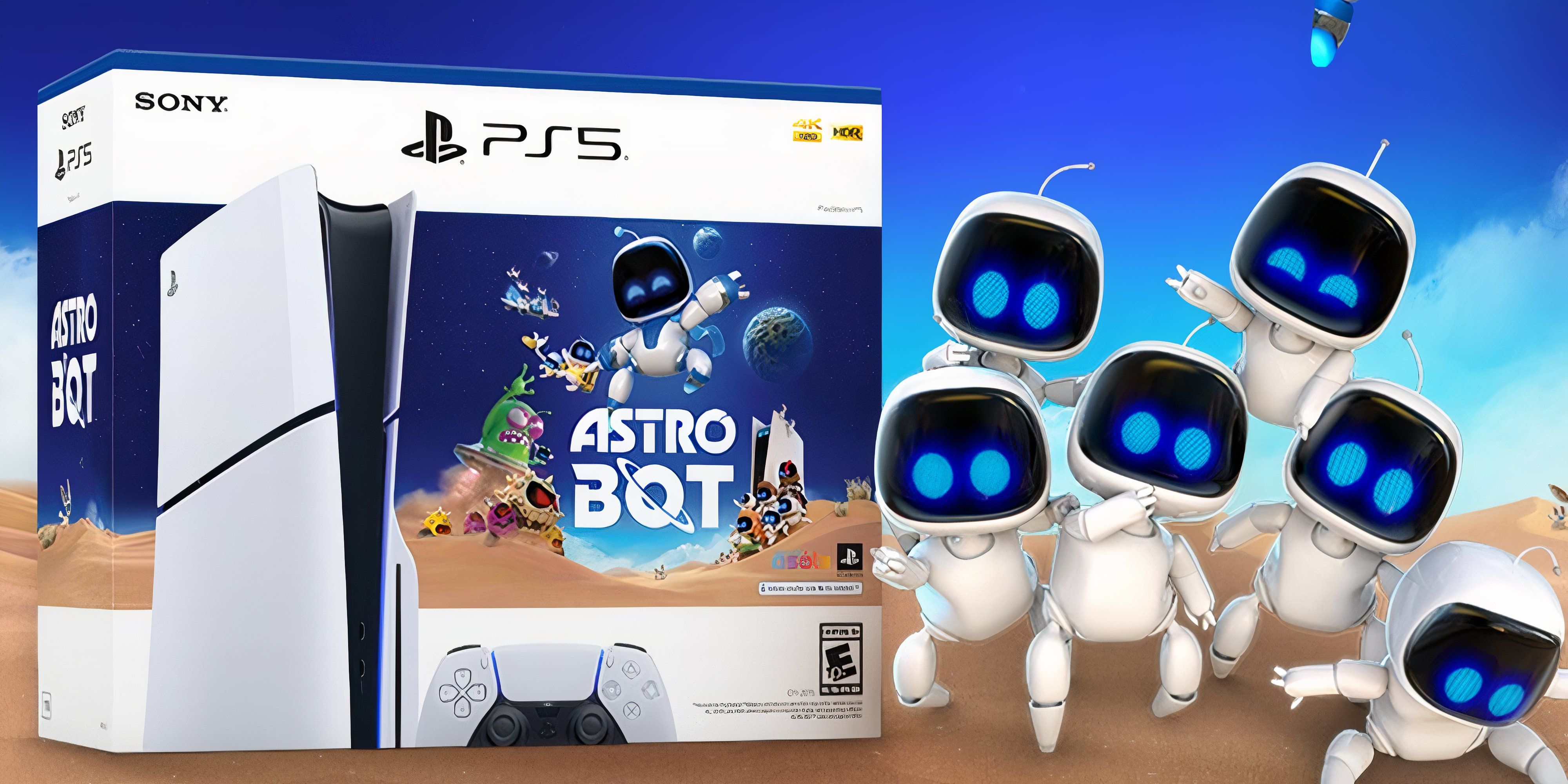 astro bots next to the astro bot ps5 bundle.