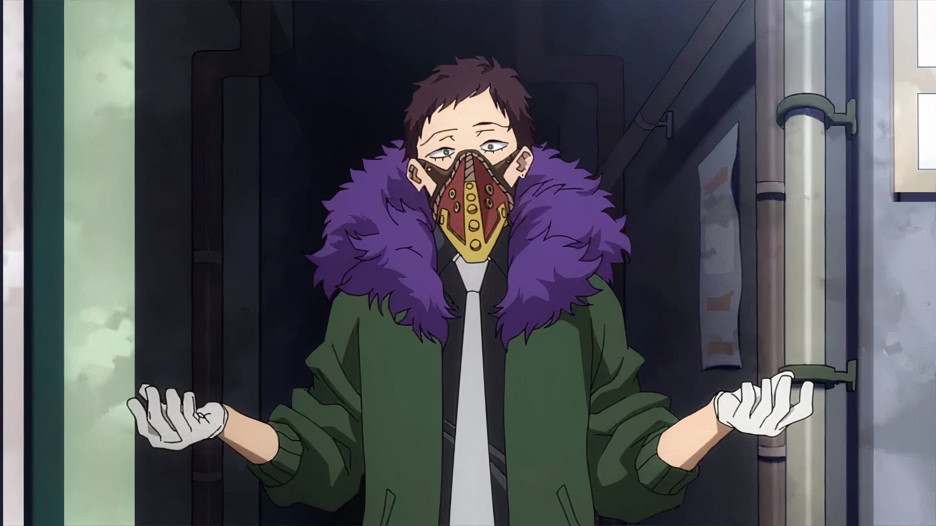 A still image of Overhaul in My Hero Academia.