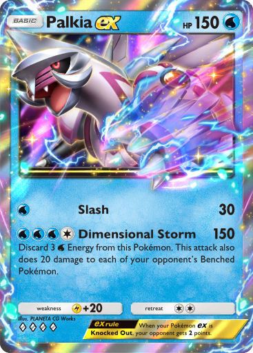 The Palkia ex card in Pokemon TCG Pocket.