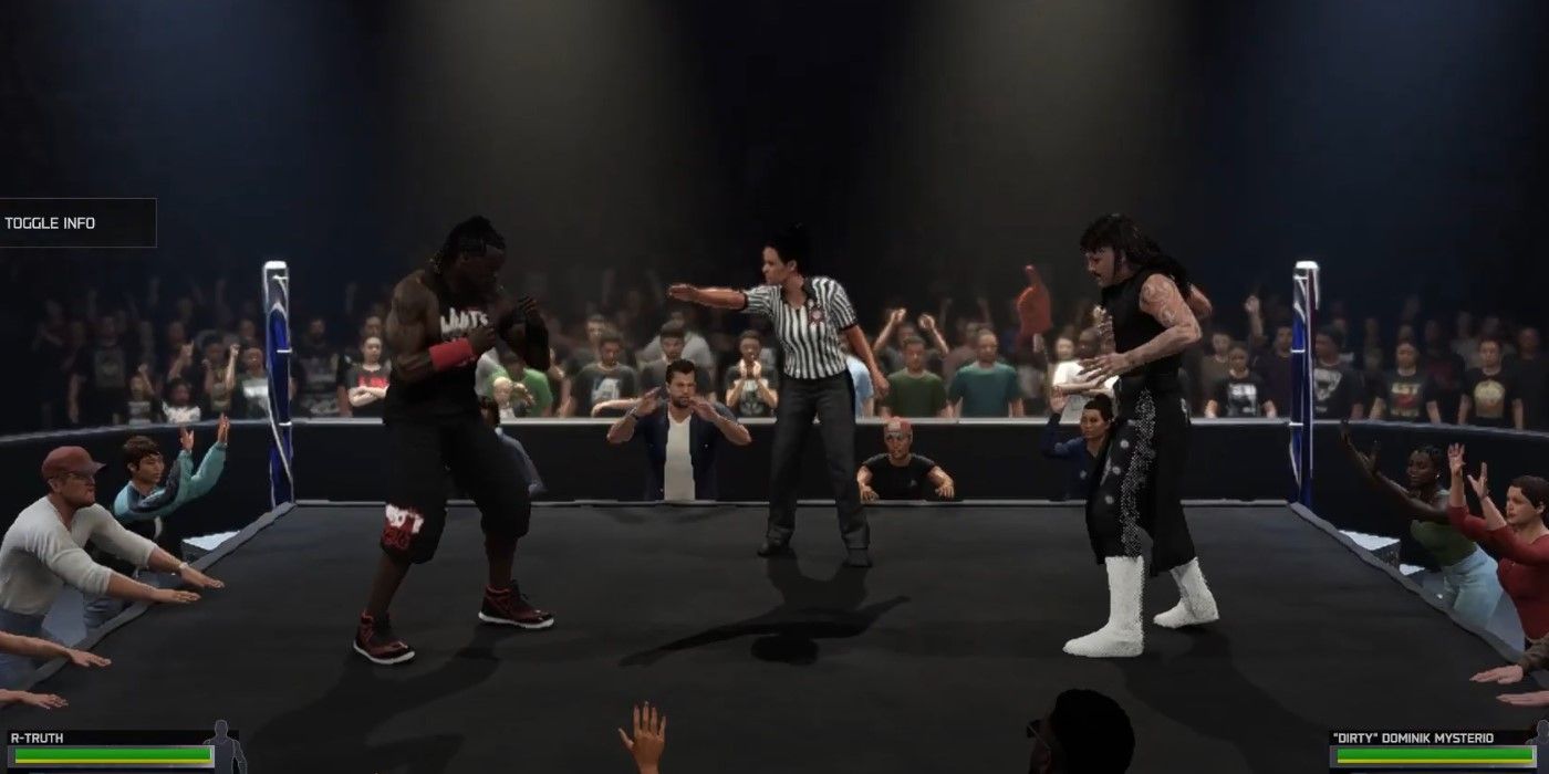 R-Truth vs Dominik Mysterio Underground Match in WWE 2K25.
