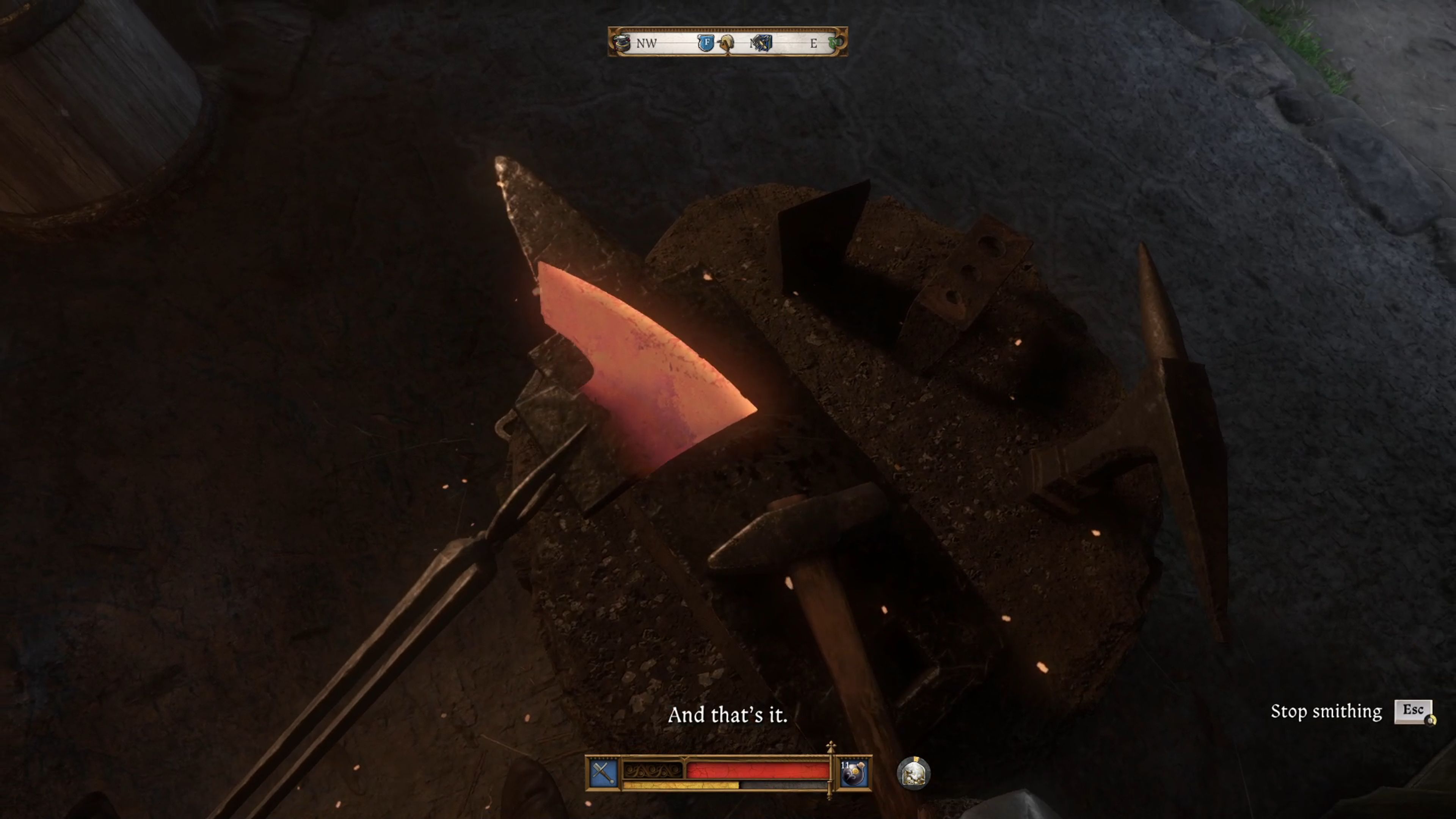 A fully-repaired Adorned Axe in  Kingdom Come: Deliverance 2.