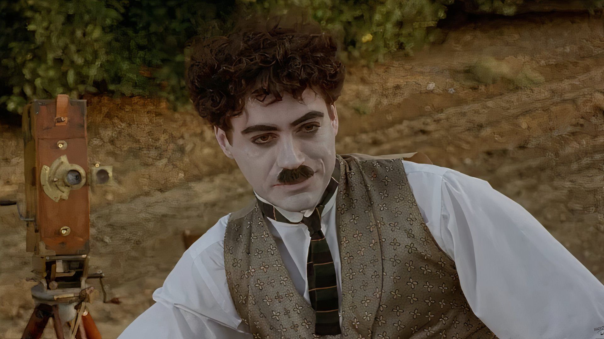 Robert Dowan Jr. as a Charlie Chaplin movie trailer.