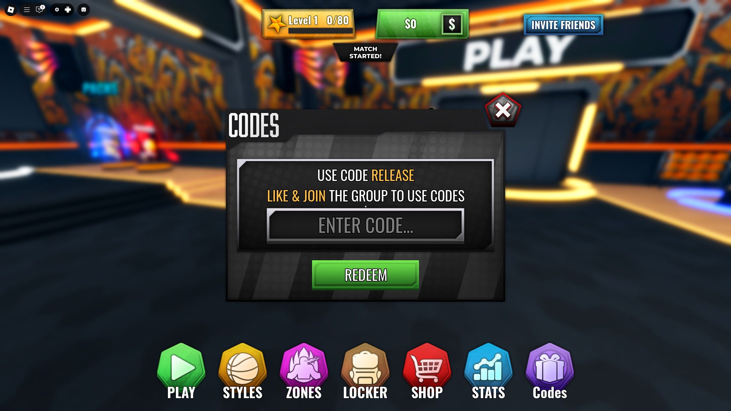 Basketball Zero Codes - Roblox