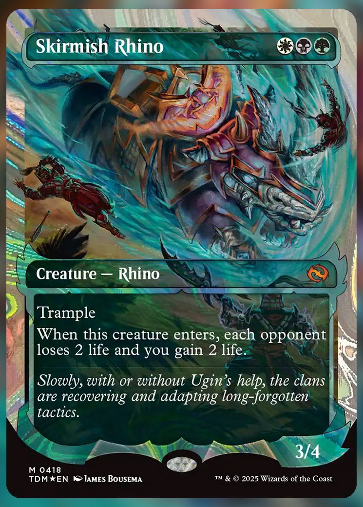 Skirmish Rhino halo foil