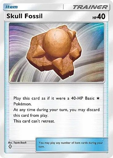 Skull Fossil in Pokemon TCG Pocket