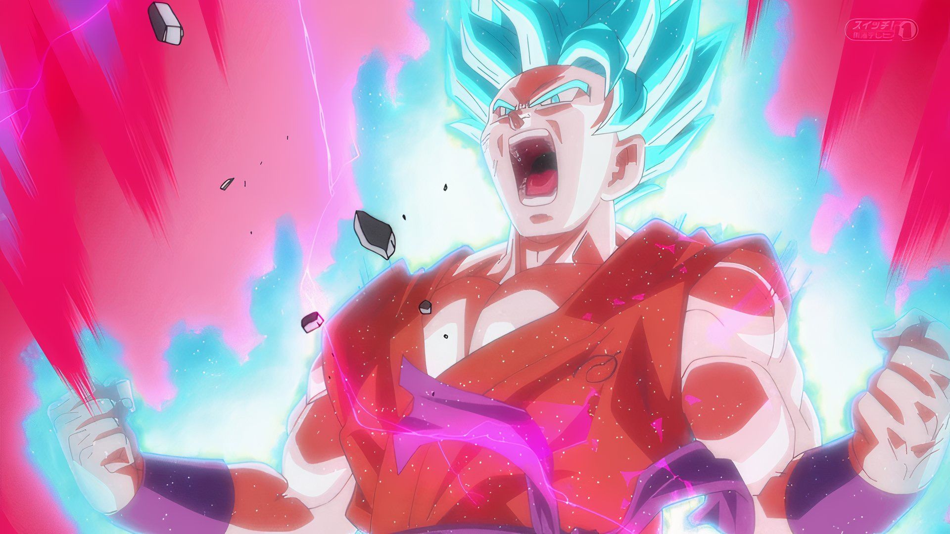 Super Saiyan Blue Kaioken در Dragon Ball Super.