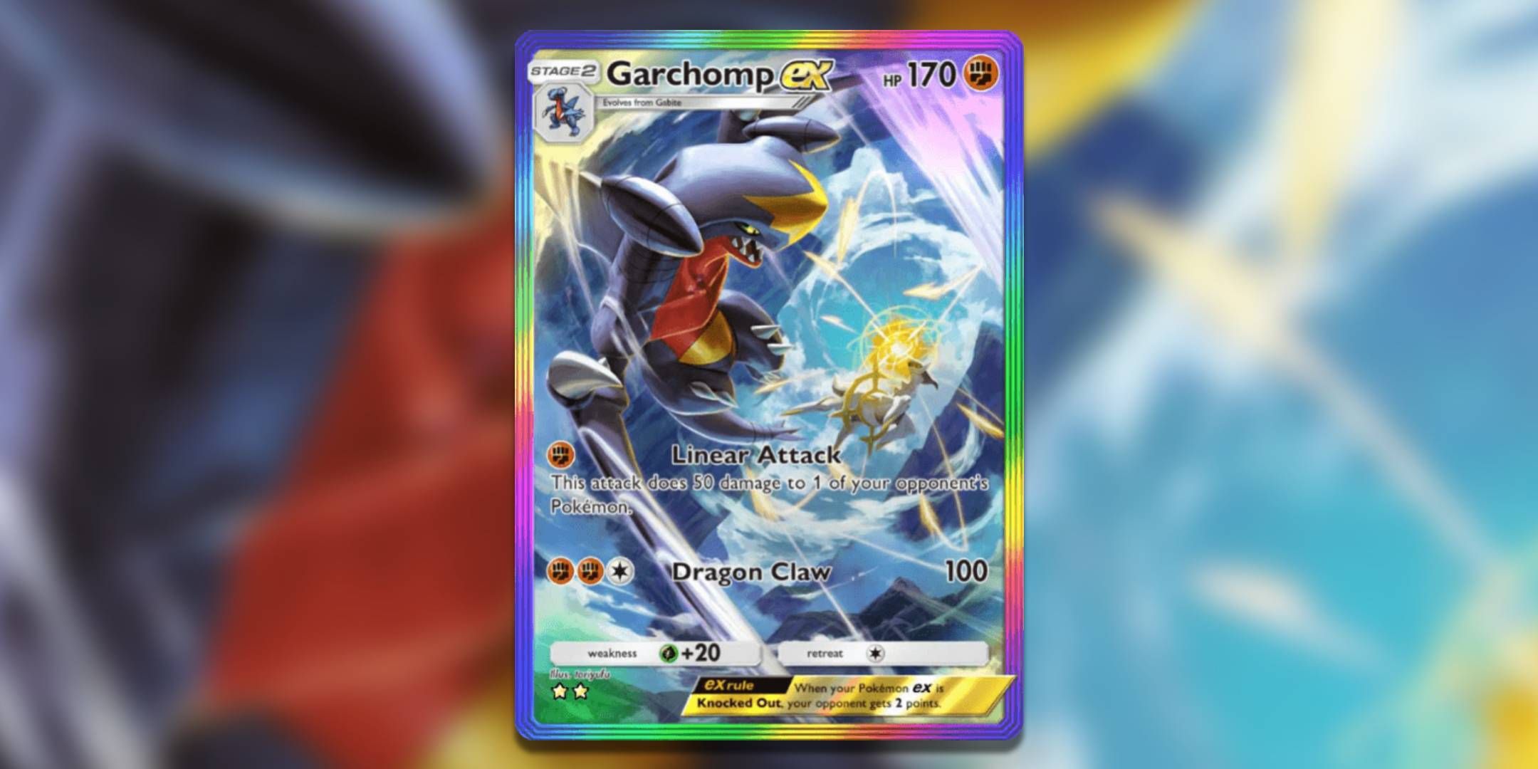 The Pokemon TCG Pocket card Garchomp ex by toriyufu.