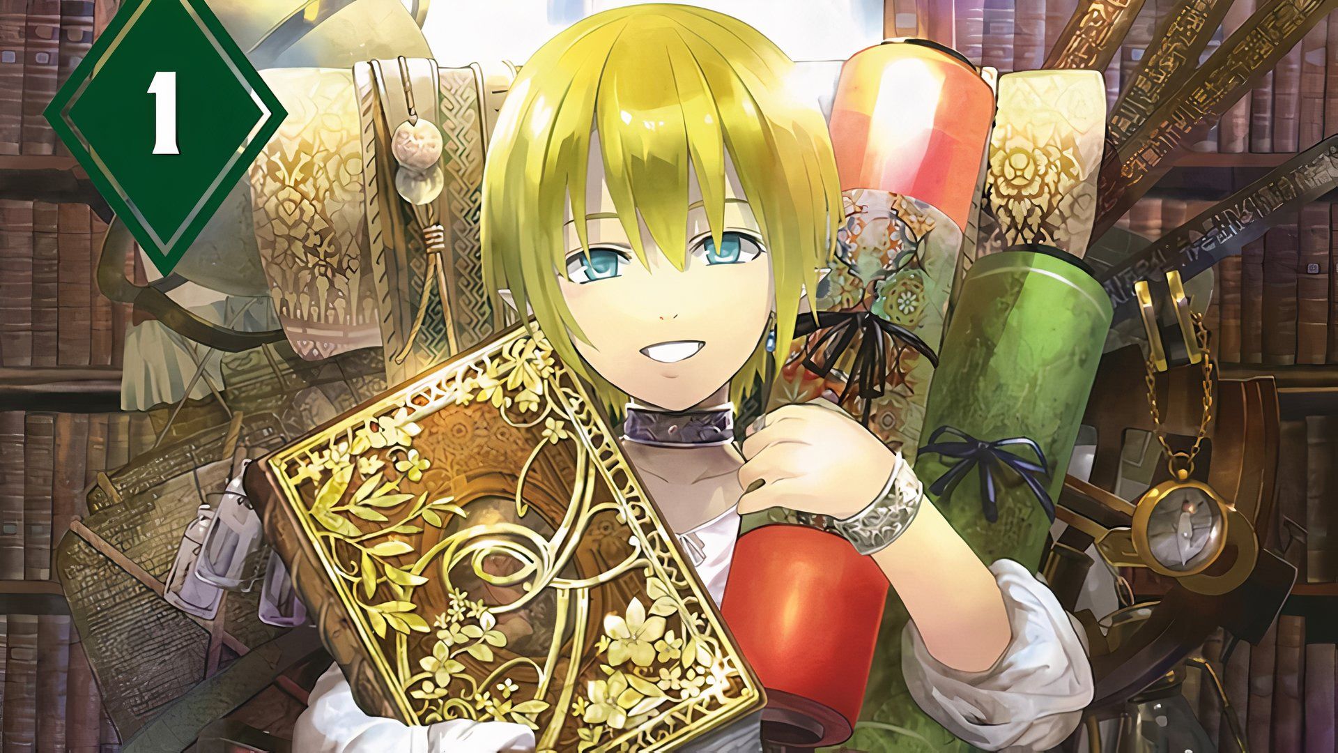 Theo Fumis in Magus Of The Library official cover art.