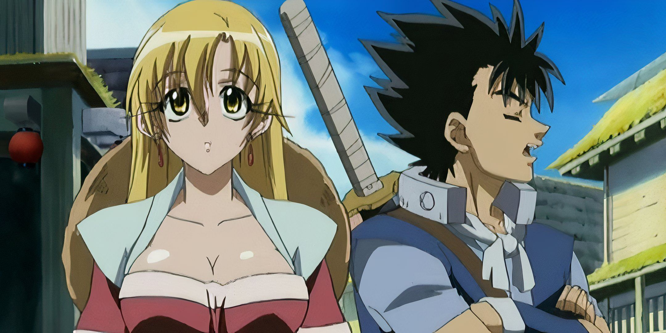 Tendo and Yajiro in the branched anime.