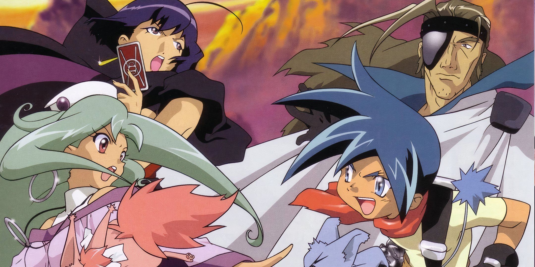 Loretta, Sheyenne, Kielle in the Wild Arms: Twilight Venom Anime.