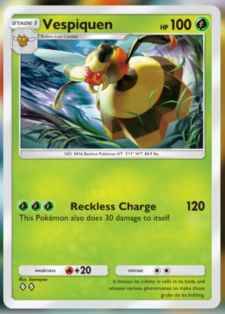 The Vespiquen card, from Triumphant Light.