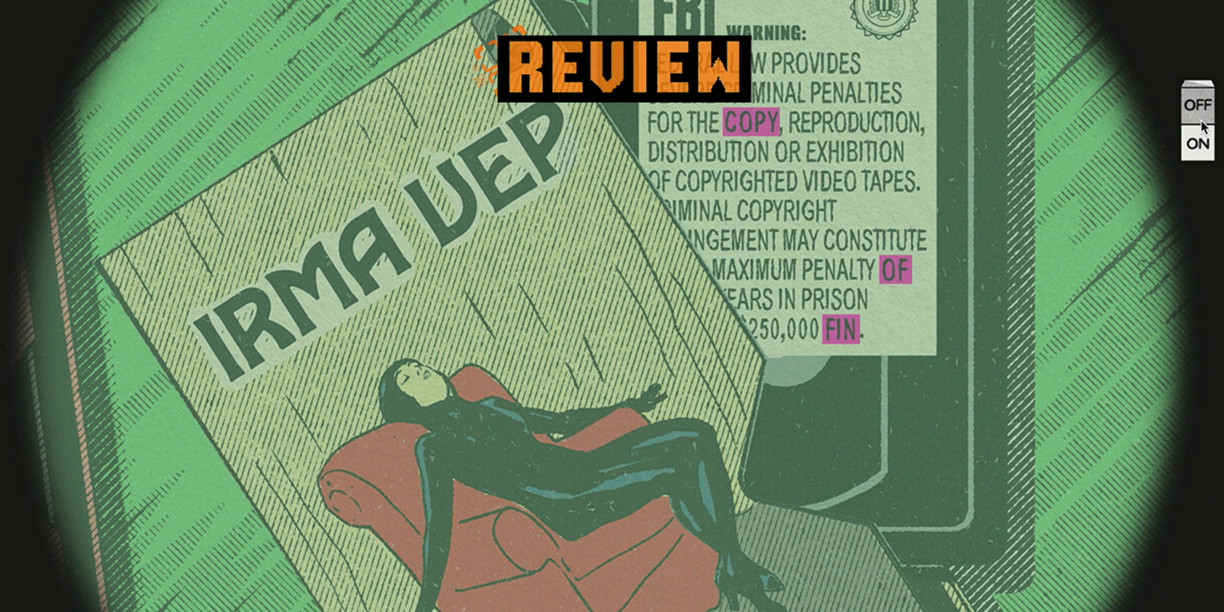 Your House review showing Irma Vep VHS