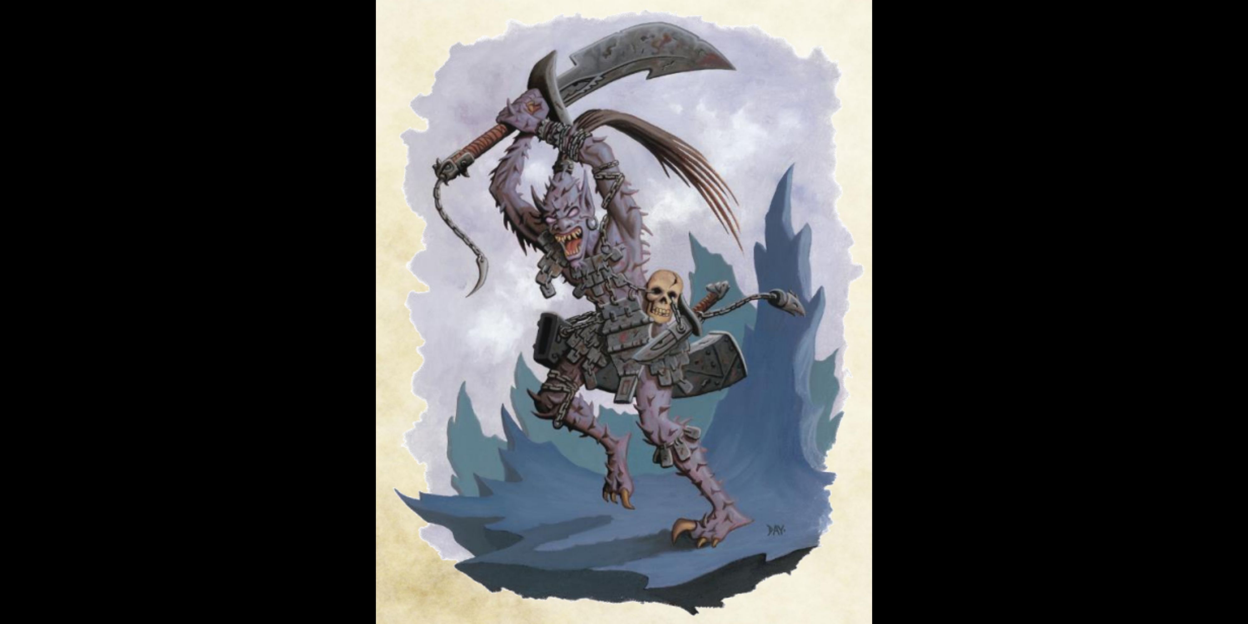 A Bladeling from DnD prepares for battle.